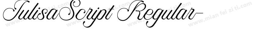 JulisaScript Regular字体转换